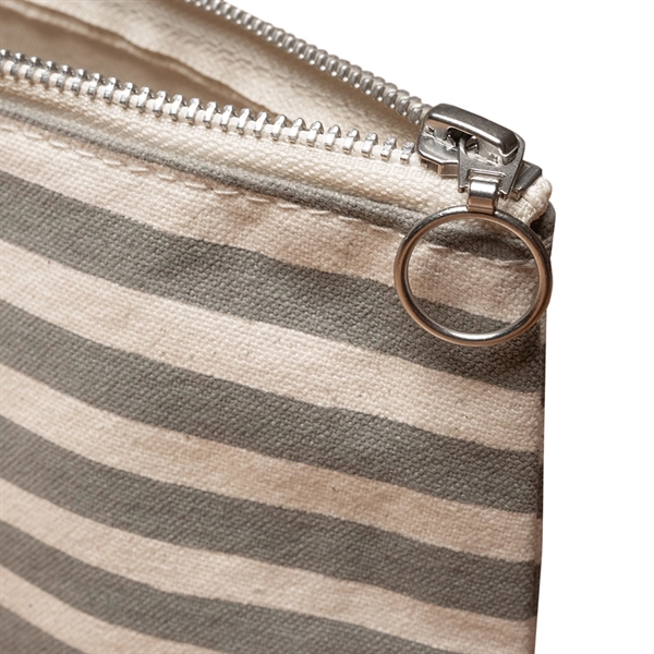 Lightweight Stripe Canvas Travel Makeup Cosmetic Pouch - Lightweight Stripe Canvas Travel Makeup Cosmetic Pouch - Image 27 of 40