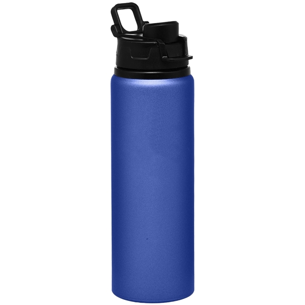 20oz Aluminum Sports Water Bottle Caribiner Clip Lifeguard (Red)