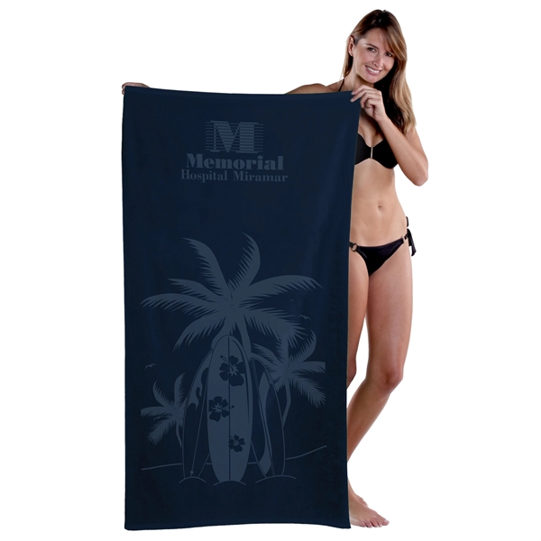Premium Velour, 30 x 60, Classic, Color Beach Towel - Premium Velour, 30 x 60, Classic, Color Beach Towel - Image 7 of 13