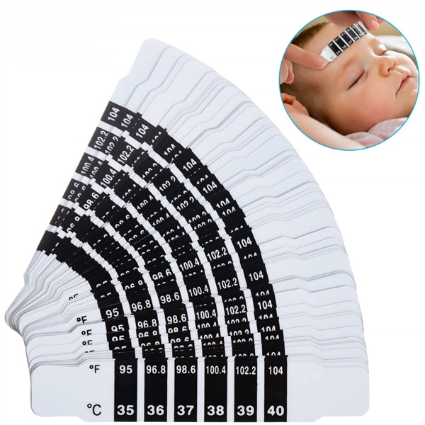 Artrylin 11 Pieces Forehead Thermometer Strips Reusable Fever Thermometer  Strip Instant Read Forehead Temperature Thermometer Checking Thermometer