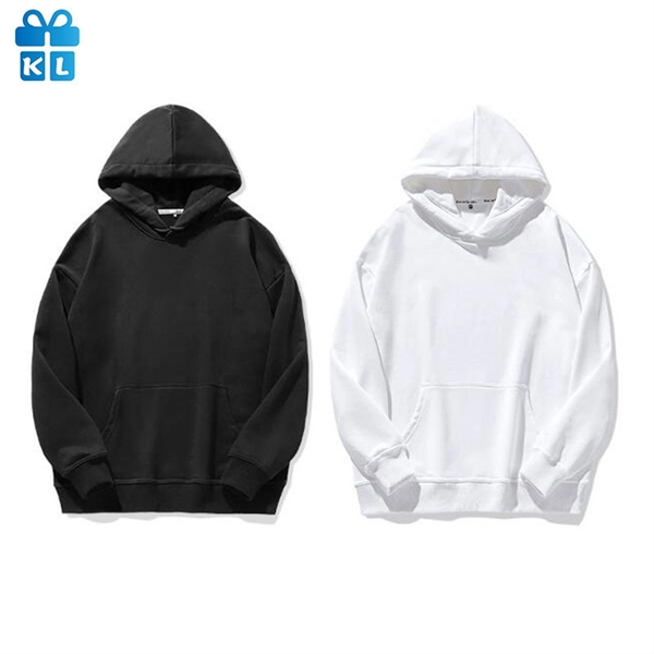 Cotton Pullover Hooded Sweatshirt - Cotton Pullover Hooded Sweatshirt - Image 1 of 5