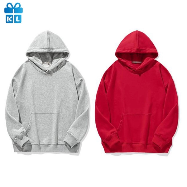 Cotton Pullover Hooded Sweatshirt - Cotton Pullover Hooded Sweatshirt - Image 2 of 5