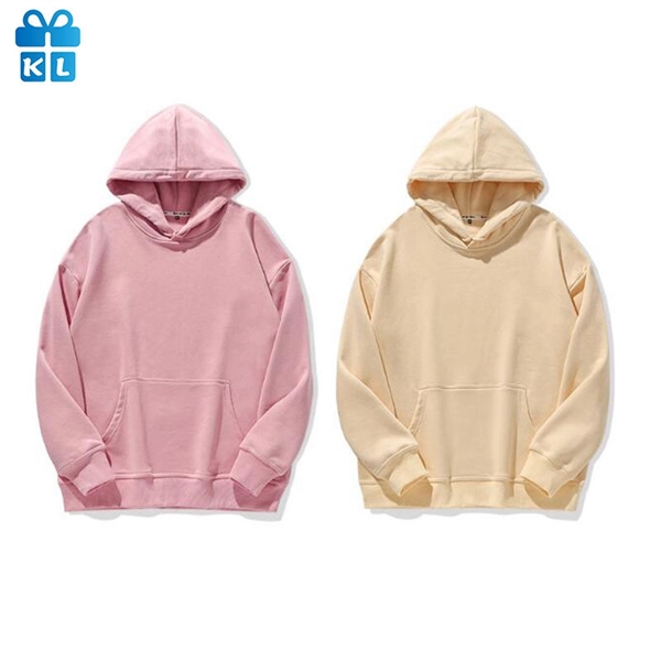 Cotton Pullover Hooded Sweatshirt - Cotton Pullover Hooded Sweatshirt - Image 3 of 5
