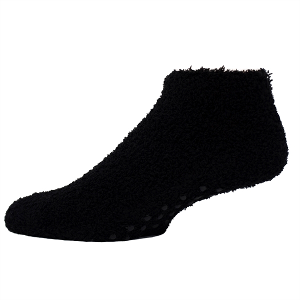 Fuzzy Footie Tread Socks with Slip Resistant Grippers - Fuzzy Footie Tread Socks with Slip Resistant Grippers - Image 4 of 18