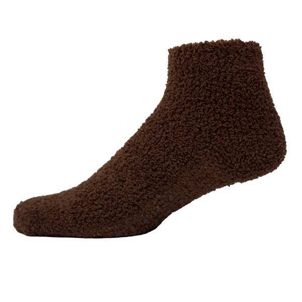 Fuzzy Footie Tread Socks with Slip Resistant Grippers - Fuzzy Footie Tread Socks with Slip Resistant Grippers - Image 5 of 18