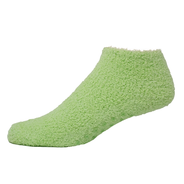 Fuzzy Footie Tread Socks with Slip Resistant Grippers - Fuzzy Footie Tread Socks with Slip Resistant Grippers - Image 8 of 18