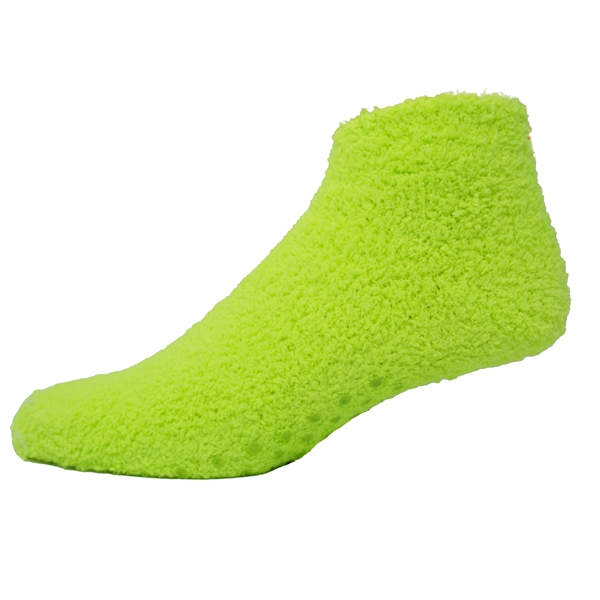 Fuzzy Footie Tread Socks with Slip Resistant Grippers - Fuzzy Footie Tread Socks with Slip Resistant Grippers - Image 10 of 18