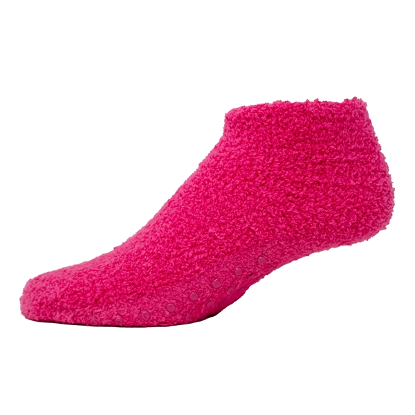 Fuzzy Footie Tread Socks with Slip Resistant Grippers - Fuzzy Footie Tread Socks with Slip Resistant Grippers - Image 12 of 18