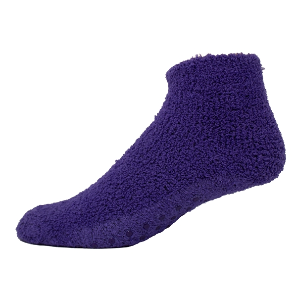 Fuzzy Footie Tread Socks with Slip Resistant Grippers - Fuzzy Footie Tread Socks with Slip Resistant Grippers - Image 14 of 18