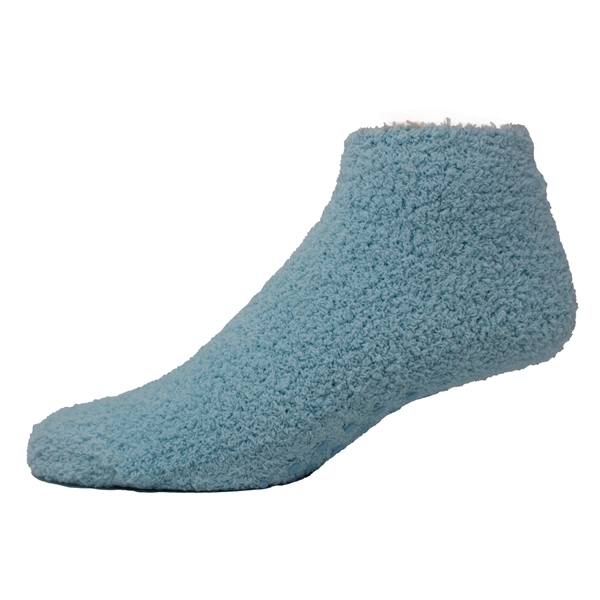 Fuzzy Footie Tread Socks with Slip Resistant Grippers - Fuzzy Footie Tread Socks with Slip Resistant Grippers - Image 17 of 18