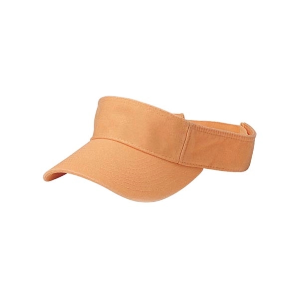 Pro Style Cotton Twill Washed Visor - Pro Style Cotton Twill Washed Visor - Image 5 of 11
