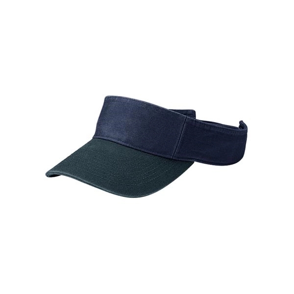 Pro Style Cotton Twill Washed Visor - Pro Style Cotton Twill Washed Visor - Image 7 of 11