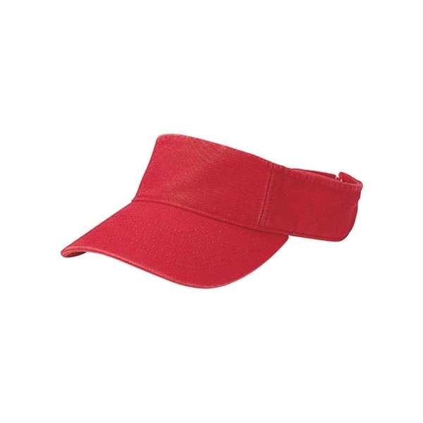 Pro Style Cotton Twill Washed Visor - Pro Style Cotton Twill Washed Visor - Image 9 of 11
