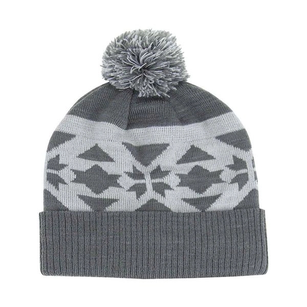 Jacquard Knit Pom Beanie - Jacquard Knit Pom Beanie - Image 0 of 0