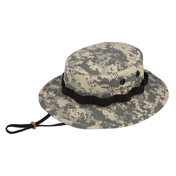 Camouflage Twill Hunting Hat w/ Chin Cord - Camouflage Twill Hunting Hat w/ Chin Cord - Image 3 of 4