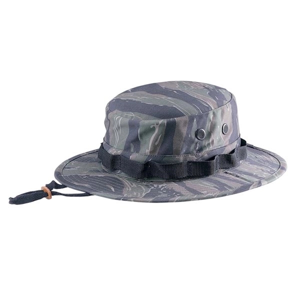 Camouflage Twill Hunting Hat w/ Chin Cord - Camouflage Twill Hunting Hat w/ Chin Cord - Image 4 of 4