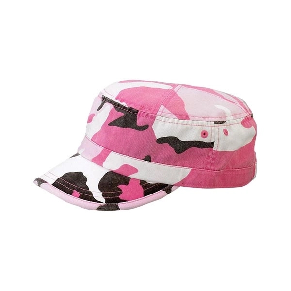 Camouflage Enzyme Washed Cotton Twill Army Cap - Camouflage Enzyme Washed Cotton Twill Army Cap - Image 5 of 5