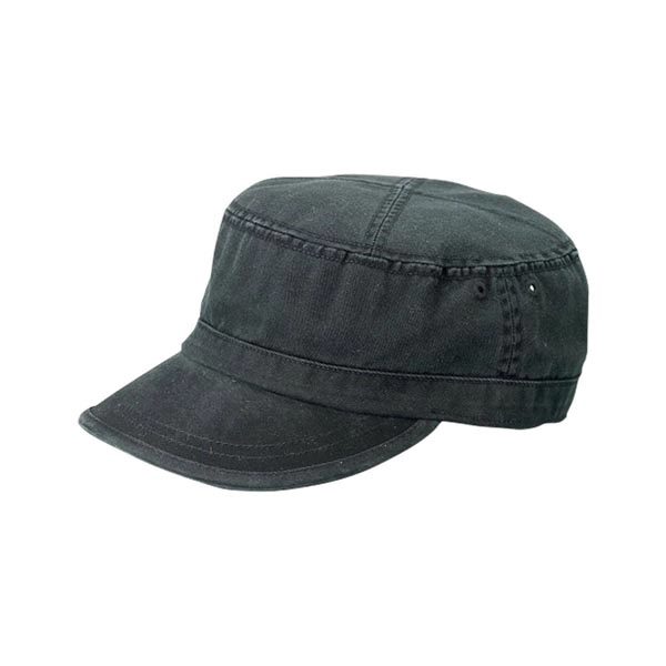 Enzyme Washed Cotton Twill Army Cap - Enzyme Washed Cotton Twill Army Cap - Image 1 of 7