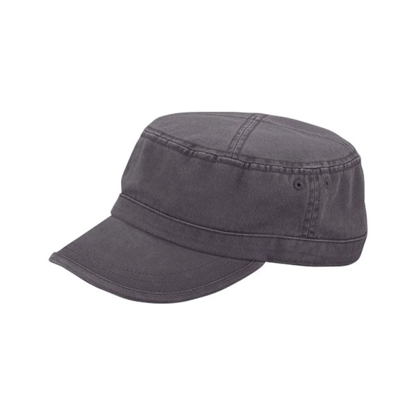 Enzyme Washed Cotton Twill Army Cap - Enzyme Washed Cotton Twill Army Cap - Image 2 of 7