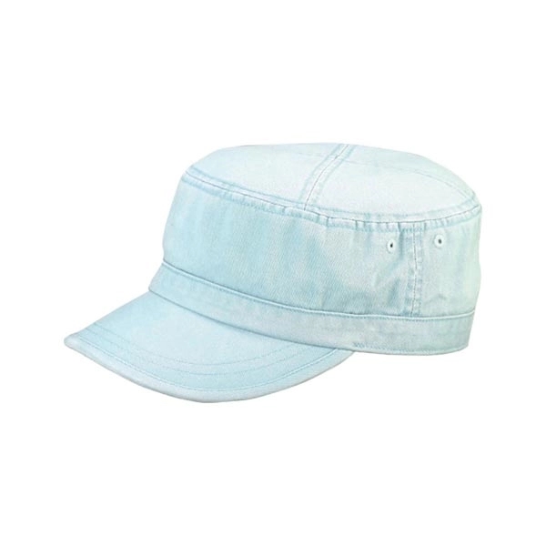 Enzyme Washed Cotton Twill Army Cap - Enzyme Washed Cotton Twill Army Cap - Image 4 of 7