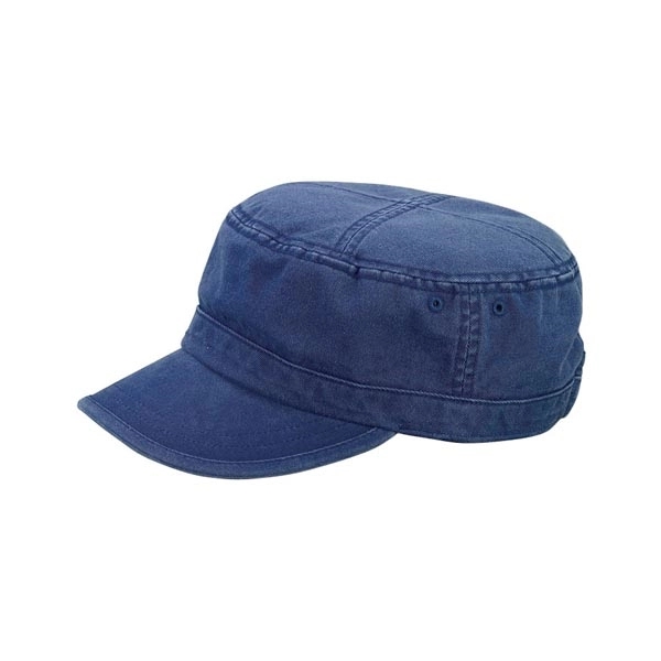 Enzyme Washed Cotton Twill Army Cap - Enzyme Washed Cotton Twill Army Cap - Image 5 of 7
