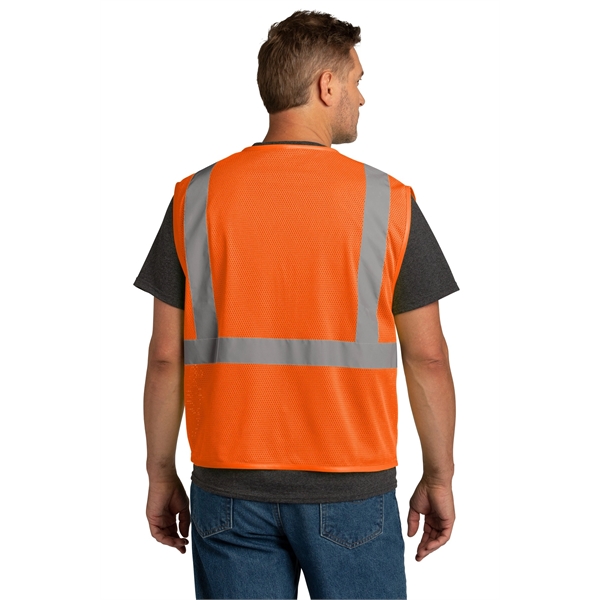 CornerStone ANSI 107 Class 2 Economy Mesh Zippered Vest. - CornerStone ANSI 107 Class 2 Economy Mesh Zippered Vest. - Image 1 of 10