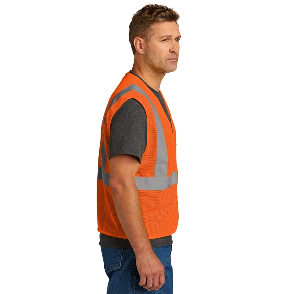 CornerStone ANSI 107 Class 2 Economy Mesh Zippered Vest. - CornerStone ANSI 107 Class 2 Economy Mesh Zippered Vest. - Image 2 of 10