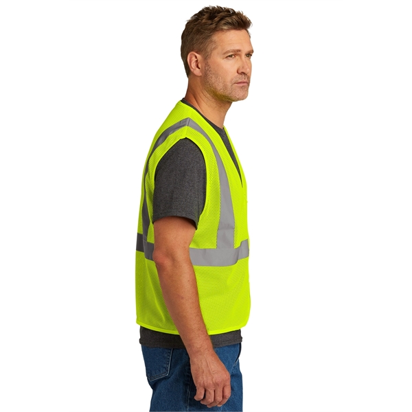 CornerStone ANSI 107 Class 2 Economy Mesh Zippered Vest. - CornerStone ANSI 107 Class 2 Economy Mesh Zippered Vest. - Image 7 of 10