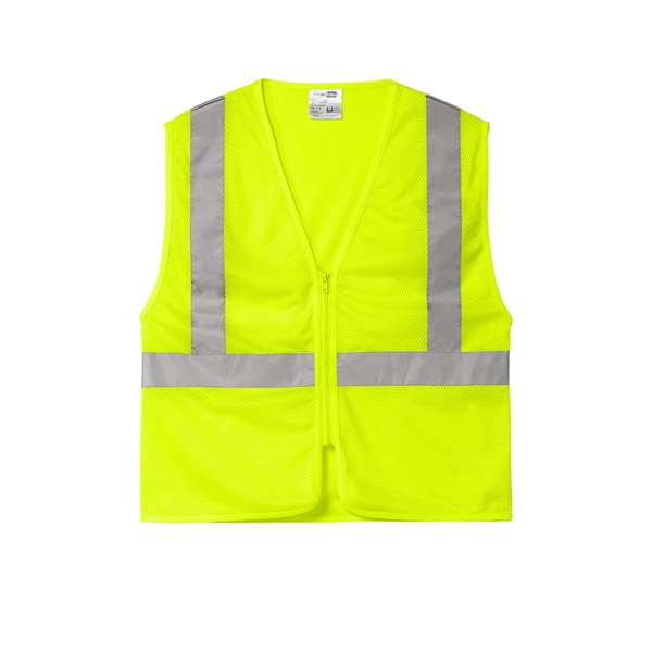 CornerStone ANSI 107 Class 2 Economy Mesh Zippered Vest. - CornerStone ANSI 107 Class 2 Economy Mesh Zippered Vest. - Image 8 of 10