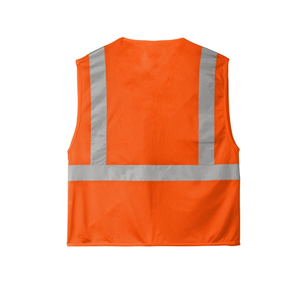 CornerStone ANSI 107 Class 2 Economy Mesh Zippered Vest. - CornerStone ANSI 107 Class 2 Economy Mesh Zippered Vest. - Image 10 of 10