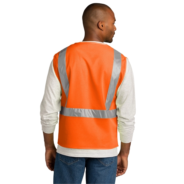 CornerStone ANSI 107 Class 2 Mesh Zippered Vest. - CornerStone ANSI 107 Class 2 Mesh Zippered Vest. - Image 1 of 10