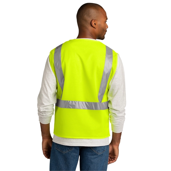 CornerStone ANSI 107 Class 2 Mesh Zippered Vest. - CornerStone ANSI 107 Class 2 Mesh Zippered Vest. - Image 6 of 10