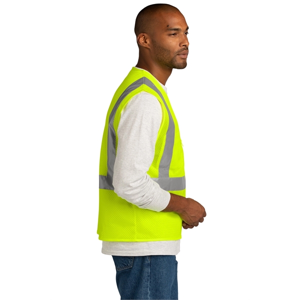 CornerStone ANSI 107 Class 2 Mesh Zippered Vest. - CornerStone ANSI 107 Class 2 Mesh Zippered Vest. - Image 7 of 10