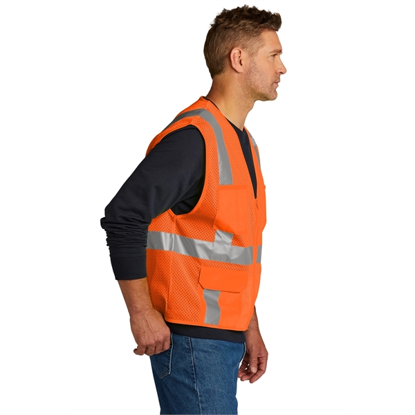 CornerStone ANSI 107 Class 2 Mesh Six-Pocket Zippered Vest. - CornerStone ANSI 107 Class 2 Mesh Six-Pocket Zippered Vest. - Image 2 of 10