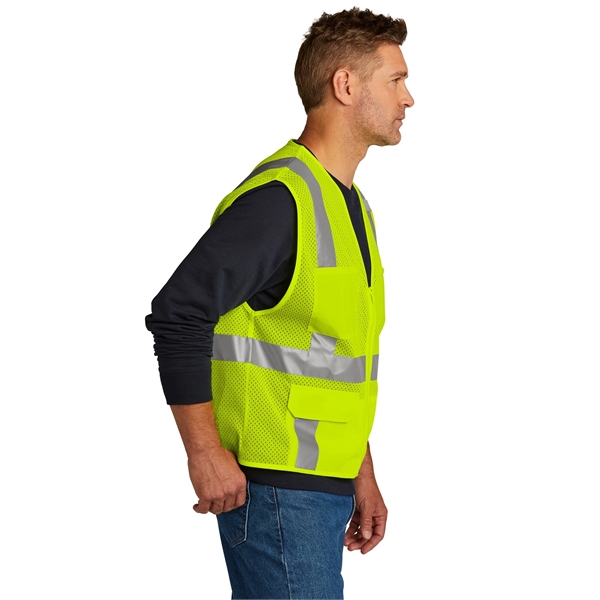 CornerStone ANSI 107 Class 2 Mesh Six-Pocket Zippered Vest. - CornerStone ANSI 107 Class 2 Mesh Six-Pocket Zippered Vest. - Image 7 of 10