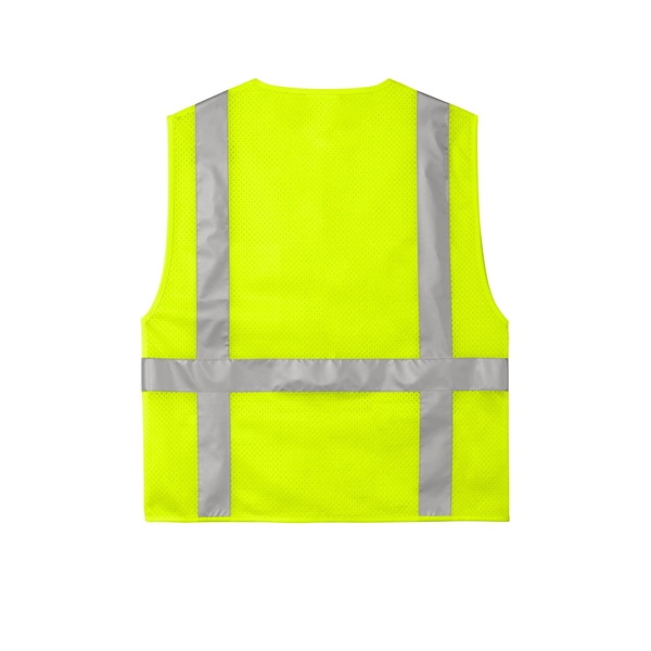 CornerStone ANSI 107 Class 2 Mesh Six-Pocket Zippered Vest. - CornerStone ANSI 107 Class 2 Mesh Six-Pocket Zippered Vest. - Image 9 of 10