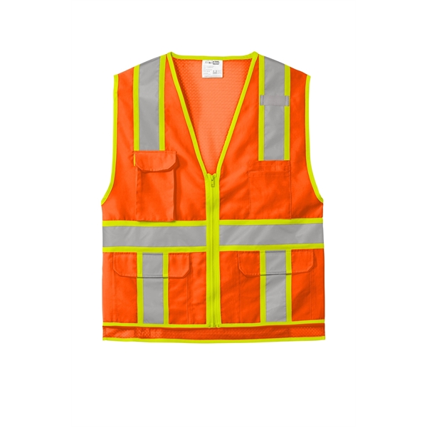 CornerStone ANSI 107 Class 2 Surveyor Zippered Two-Tone V... - CornerStone ANSI 107 Class 2 Surveyor Zippered Two-Tone V... - Image 3 of 10