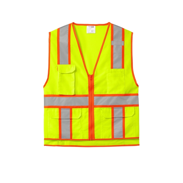 CornerStone ANSI 107 Class 2 Surveyor Zippered Two-Tone V... - CornerStone ANSI 107 Class 2 Surveyor Zippered Two-Tone V... - Image 7 of 10