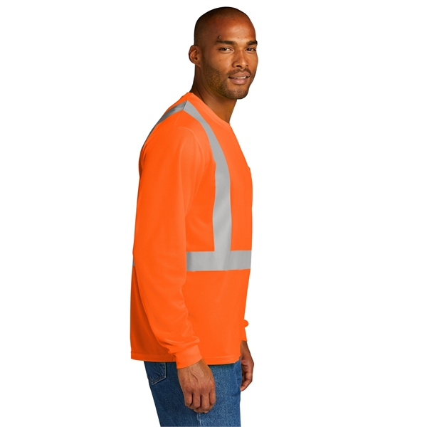 CornerStone ANSI 107 Class 2 Mesh Long Sleeve Tee. - CornerStone ANSI 107 Class 2 Mesh Long Sleeve Tee. - Image 2 of 10