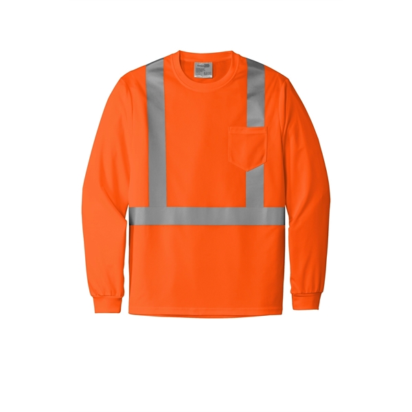 CornerStone ANSI 107 Class 2 Mesh Long Sleeve Tee. - CornerStone ANSI 107 Class 2 Mesh Long Sleeve Tee. - Image 3 of 10