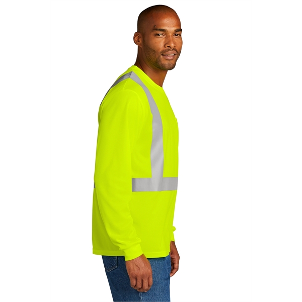 CornerStone ANSI 107 Class 2 Mesh Long Sleeve Tee. - CornerStone ANSI 107 Class 2 Mesh Long Sleeve Tee. - Image 7 of 10