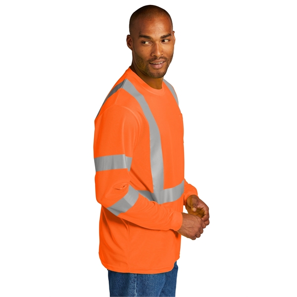 CornerStone ANSI 107 Class 3 Mesh Long Sleeve Tee. - CornerStone ANSI 107 Class 3 Mesh Long Sleeve Tee. - Image 2 of 10
