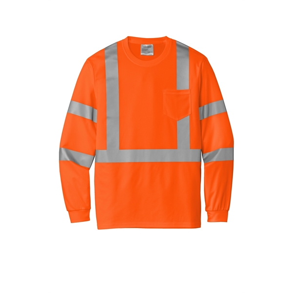 CornerStone ANSI 107 Class 3 Mesh Long Sleeve Tee. - CornerStone ANSI 107 Class 3 Mesh Long Sleeve Tee. - Image 3 of 10