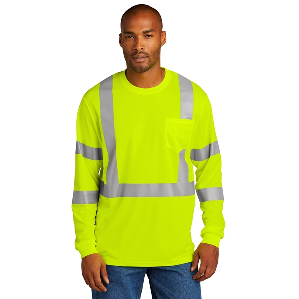 CornerStone ANSI 107 Class 3 Mesh Long Sleeve Tee. - CornerStone ANSI 107 Class 3 Mesh Long Sleeve Tee. - Image 5 of 10