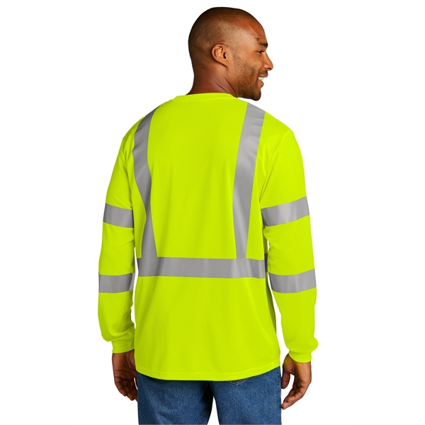 CornerStone ANSI 107 Class 3 Mesh Long Sleeve Tee. - CornerStone ANSI 107 Class 3 Mesh Long Sleeve Tee. - Image 6 of 10