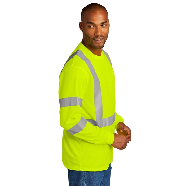 CornerStone ANSI 107 Class 3 Mesh Long Sleeve Tee. - CornerStone ANSI 107 Class 3 Mesh Long Sleeve Tee. - Image 7 of 10