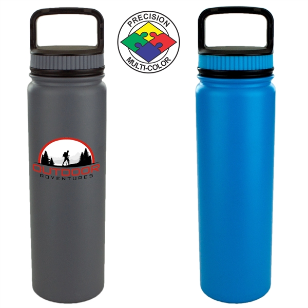 Navy Traveler 20 oz Water Bottle - de Young & Legion of Honor Museum Stores