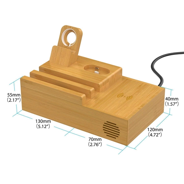 Bamboo Desk Charging Station - Bamboo Desk Charging Station - Image 1 of 2