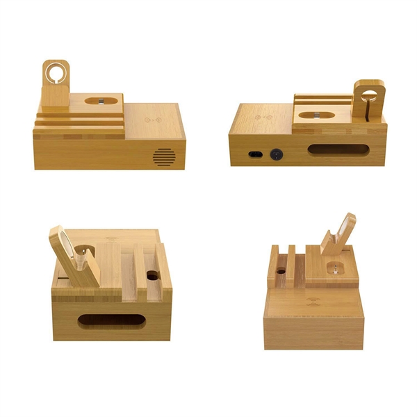 Bamboo Desk Charging Station - Bamboo Desk Charging Station - Image 2 of 2