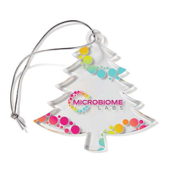 TREE SHAPED USA MADE ACRYLIC ORNAMENT - TREE SHAPED USA MADE ACRYLIC ORNAMENT - Image 0 of 3